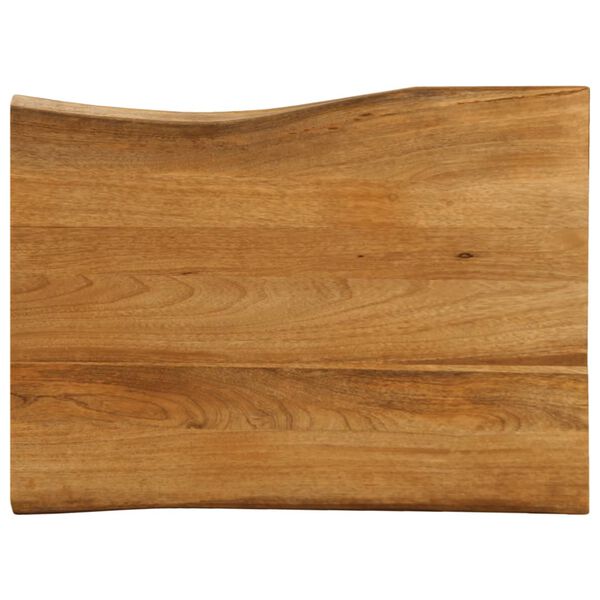 vidaXL Tafelblad met natuurlijke rand 80x60x3,8 cm massief mangohout