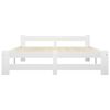 vidaXL Bedframe massief grenenhout wit 140x200 cm