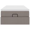 vidaXL Ottoman bed met matras 100x200cm stof taupe