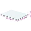 vidaXL Wandschap transparant 40x25 cm glas