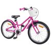 vidaXL Kinderfiets 18 Inch voor 5-7 jaar oud Donkerroze