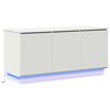 vidaXL TV-kast met LED-striplichten Wit 100 x 38 x 49 cm Bewerkt hout