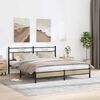 vidaXL Bedframe zonder matras hout sonoma eikenkleurig 183x203 cm