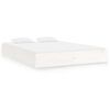 vidaXL Bedframe massief hout wit 140x200 cm