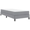 vidaXL Boxspringbed met matras Lichtgrijs 90 x 200 cm Stof