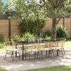vidaXL Tuin Eetset 9 pcs Bruin poly rattan