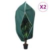 vidaXL Plantenhoezen met ritssluiting 2 st 70 g/m&sup2; 1x1,55 m