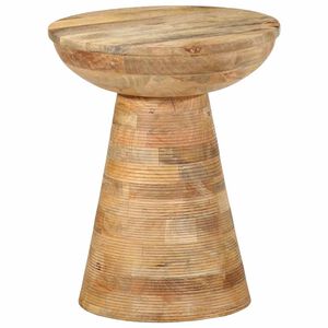 vidaXL Bijzettafel &Oslash;37x45 cm massief mangohout