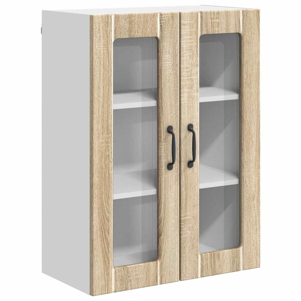 vidaXL Keukenkast Sonoma Eiken 60 x 31 x 80 cm Bewerkt hout