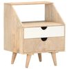 vidaXL Nachtkastje 40x30x50 cm massief mangohout