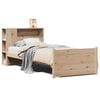 vidaXL Bed met boekenkast zonder matras massief grenenhout 100x200 cm