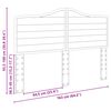vidaXL Hoofdbord Wit 160 cm Bewerkt hout