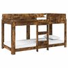 vidaXL Bunk Bed voor Kinderen Gerookt eiken 80 x 200 cm Bewerkt hout