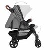vidaXL Kinderwagen 2-in-1 staal lichtgrijs