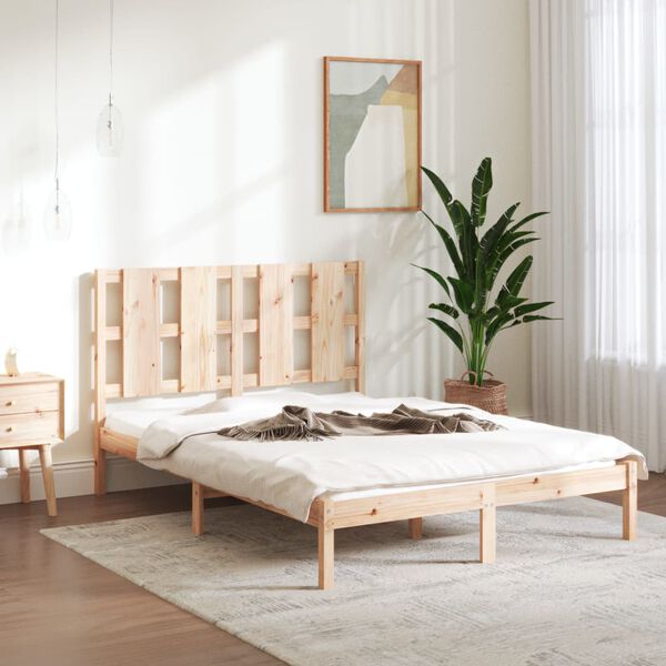 vidaXL Bedframe zonder matras massief grenenhout 120x200 cm