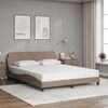 vidaXL Bedframe "Dover" kunstleer cappuccinokleurig 160x200 cm