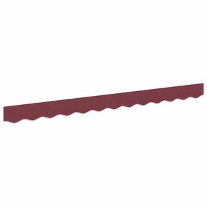 vidaXL Vervangende markies volant Bordeauxrode Stripe 230 x 20 cm