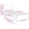 vidaXL Opslag bed met hoofdeinde Sonoma Eiken 75 x 190 cm Bewerkt hout