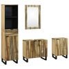 vidaXL Badkamermeubelset 4 st Bruin 38 x 33 x 160 cm Bewerkt hout