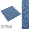 vidaXL Tapijttegels 20 st 5 m² 50x50 cm blauw