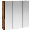 vidaXL Badkamer spiegelkast Oudhout 70 x 14,5 x 70 cm Bewerkt hout