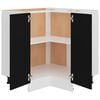 vidaXL Hoekonderkast Lyon 75,5x75,5x81,5 cm bewerkt hout zwart