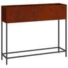 vidaXL Verhoogde Tuin Plantbak Roestig 100 x 26 x 82 cm Cortenstaal