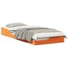 vidaXL Bedframe Wasbruin 100 x 220 cm Massief grenenhout