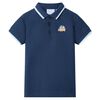 vidaXL Kinderpoloshirt 92 donkerblauw