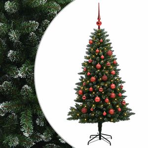 vidaXL Kunstkerstboom met Ballen 120 cm 150 LED's Warmwit