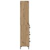 vidaXL Hoge kast Artisan Eiken 69,5 x 34 x 180 cm Bewerkt hout