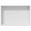vidaXL Douche Niche Wit 45 x 30 x 9,5 cm Roestvrij staal