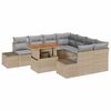 vidaXL Tuinbankenset 9 st Beige en Grijs