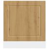 vidaXL Vaatwaspaneel Porto 60x1,5x67 cm bewerkt hout artisanaal eiken