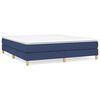 vidaXL Boxspring bed stof blauw 160x200 cm