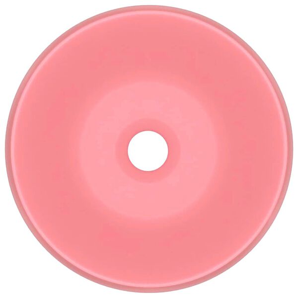 vidaXL Wastafel rond 40x15 cm keramiek matroze