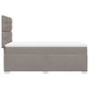vidaXL Boxspring met matras stof taupe 90x190 cm