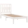 vidaXL Bedframe massief grenenhout wit 90x190 cm