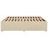 vidaXL Bedframe zonder matras stof cr&egrave;mekleurig 200x200 cm