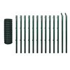 vidaXL Euro hek 25x1,5 m staal groen