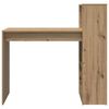 vidaXL Bureau met plank Artisan Eiken 108 x 55 x 103.5 cm Bewerkt hout