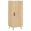 vidaXL Hoge kast 34,5x34x180 cm bewerkt hout sonoma eikenkleurig