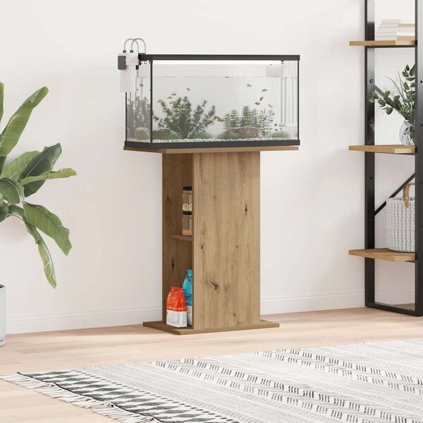 vidaXL Aquariumstandaard Artisan Eikenhout 36x60,5x72,5 cm