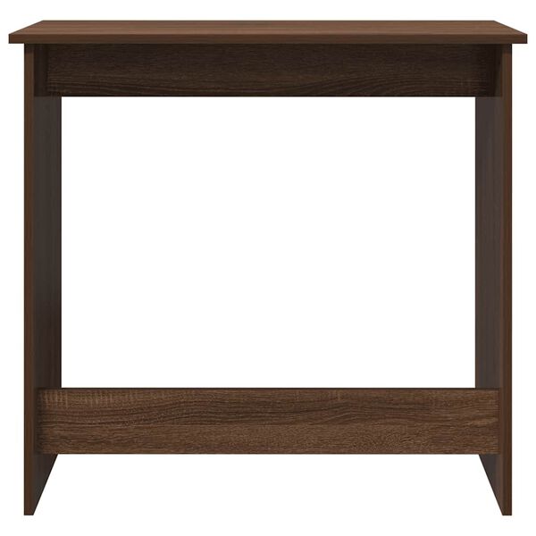 vidaXL Bureau 80x40x75 cm bewerkt hout bruin eikenkleur