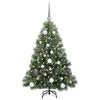 vidaXL Kunstkerstboom met 150 LED met standaard Groen 120 cm PE en PVC