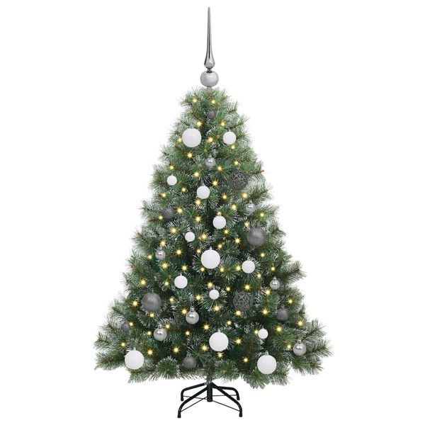 vidaXL Kunstkerstboom met 150 LED met standaard Groen 120 cm PE en PVC