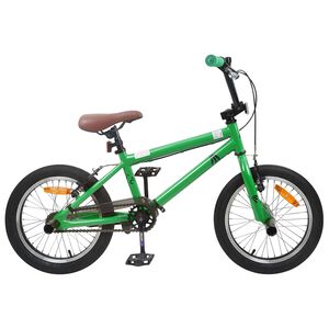 vidaXL BMX Fiets 16 Inch voor 5-8 jaar oud Groen