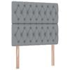 vidaXL Opslag bed met matras Lichtgrijs 100 x 200 cm Polyester