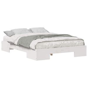 vidaXL Bedframe Wit 140 x 190 cm