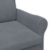 vidaXL Fauteuil Donkergrijs 76 x 94 x 102 cm Fluweel